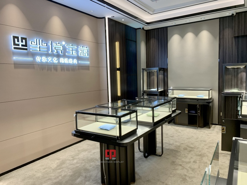 Metal Jewelry Display Case Showcases
