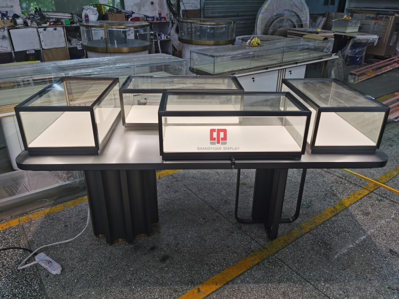 Metal Jewelry Display Case Showcases