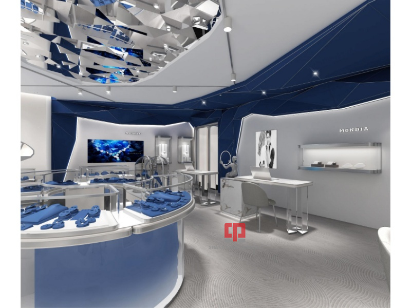 High End Jewelry Showcase Design