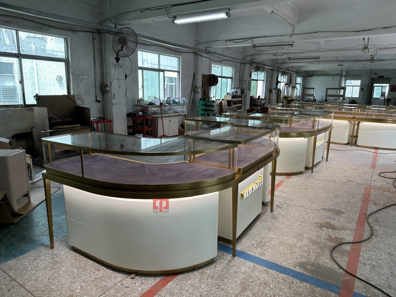 Luxurious Jewelry Store Showcases