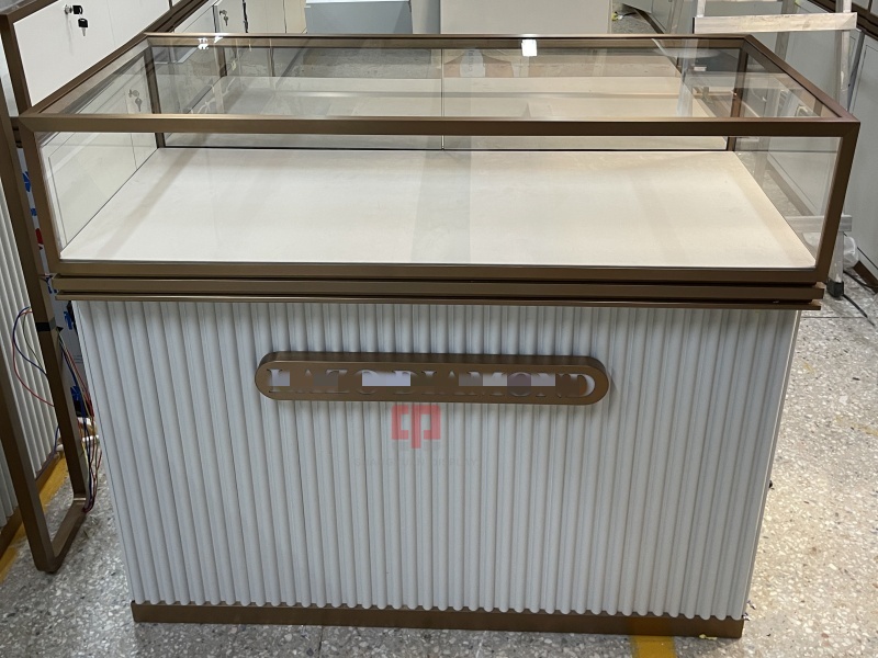 White Jewellery Display Cabinets Custom