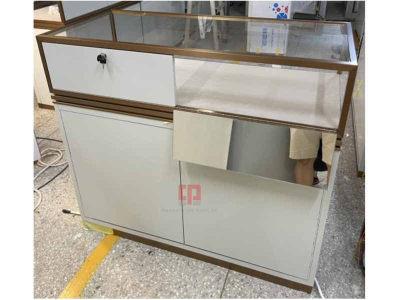 White Jewellery Display Cabinets Custom