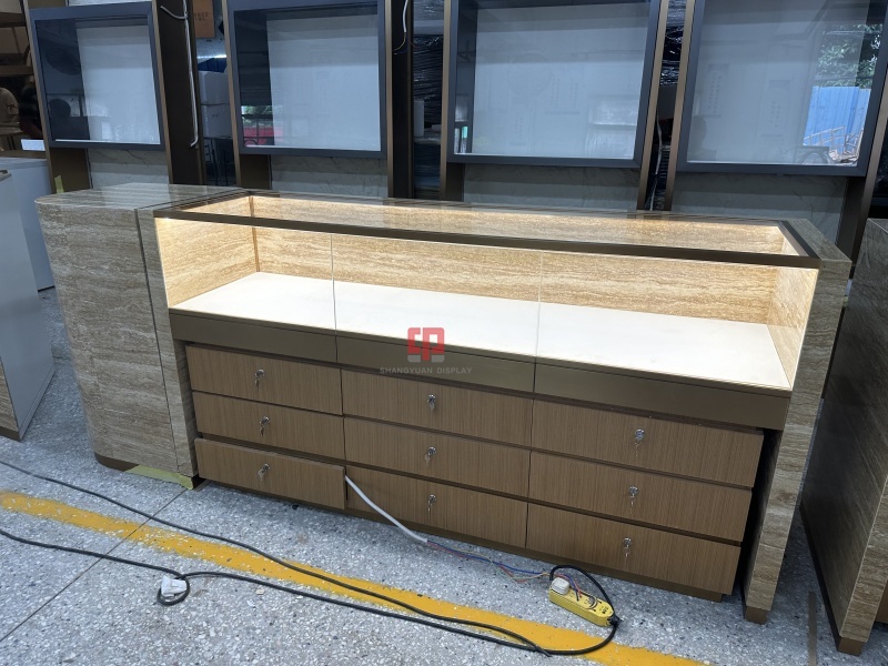 Jewelry Counter Display Showcases Customized for a Boutique Project in Sydney