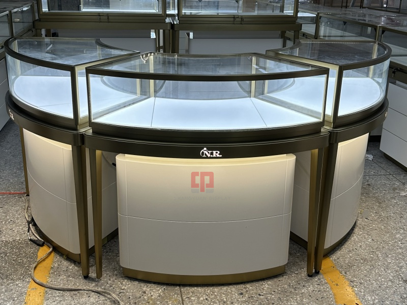Luxurious Jewelry Store Showcases