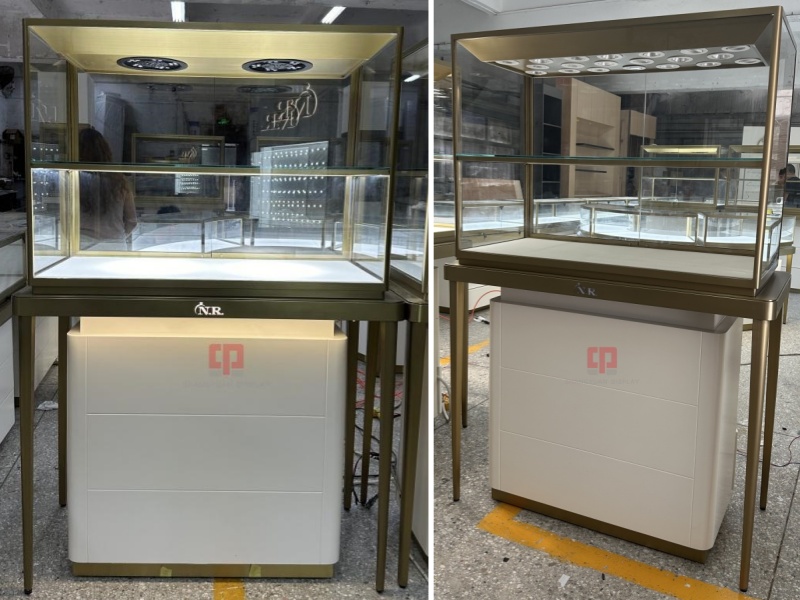 Luxurious Jewelry Store Showcases