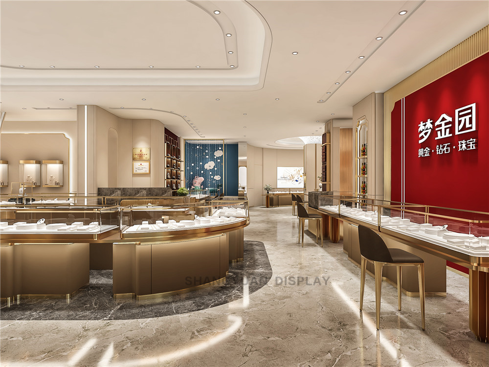 SHANGYUAN DISPLAY Original Jewellery Counter Design Completed Production