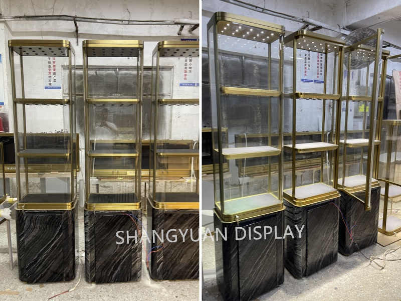 Luxurious Marble Jewelry Display Cabinet