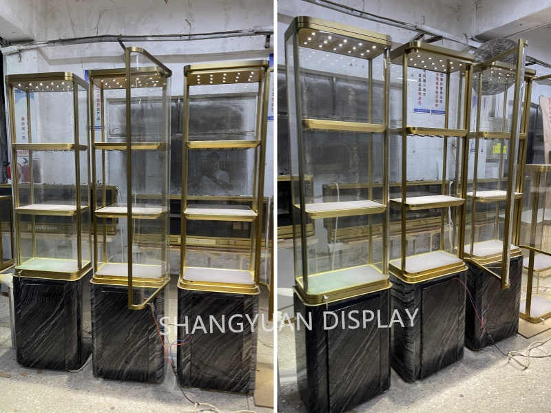 Luxurious Marble Jewelry Display Cabinet