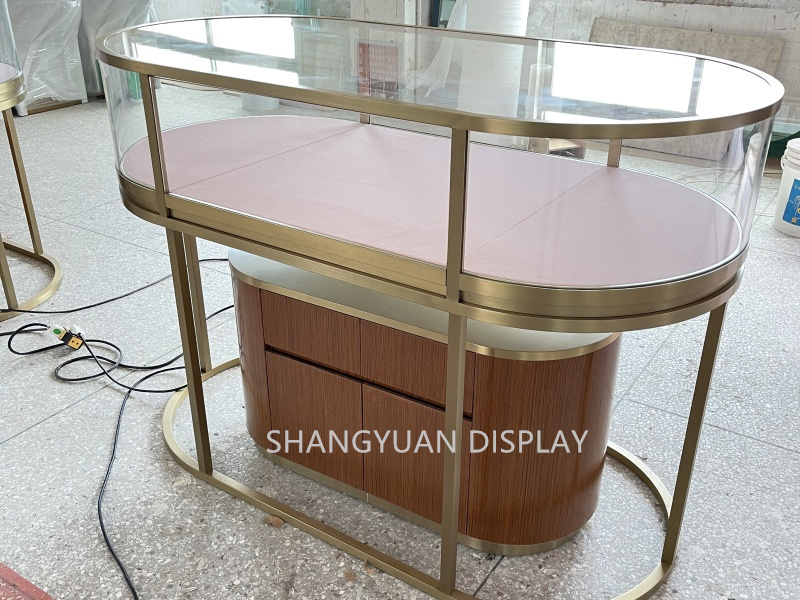 Wood Grain Jewellery Display Counter 