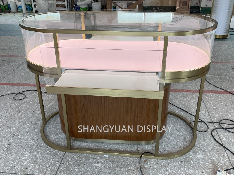 Wood Grain Jewellery Display Counter 