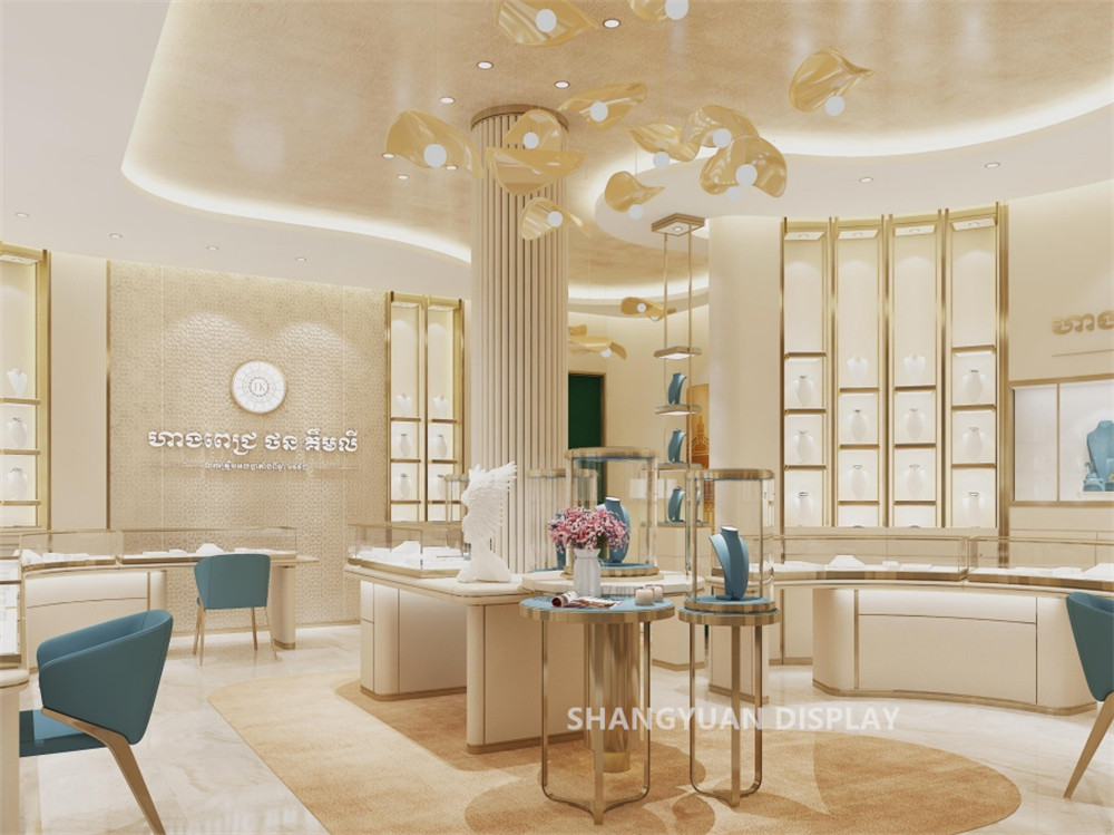 Luxury Diamond Jewelry Showroom Design in Cambodia