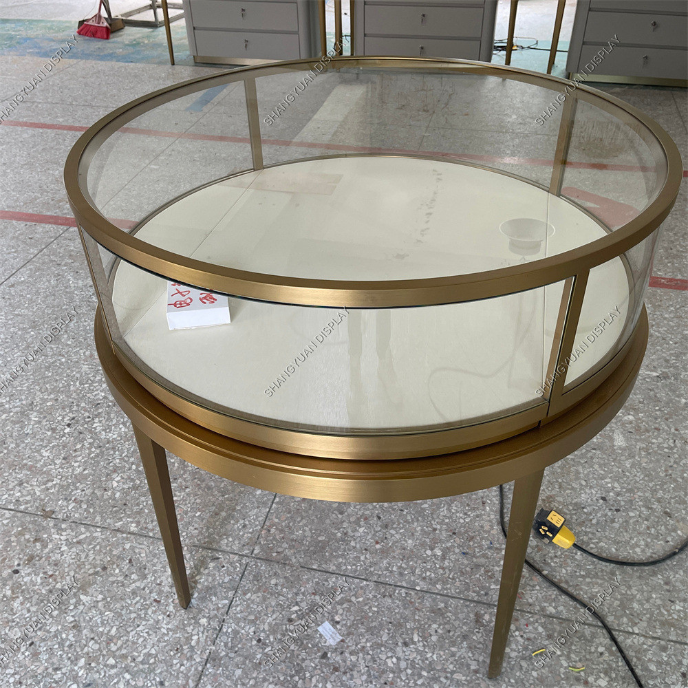 Round Jewelry Display Case