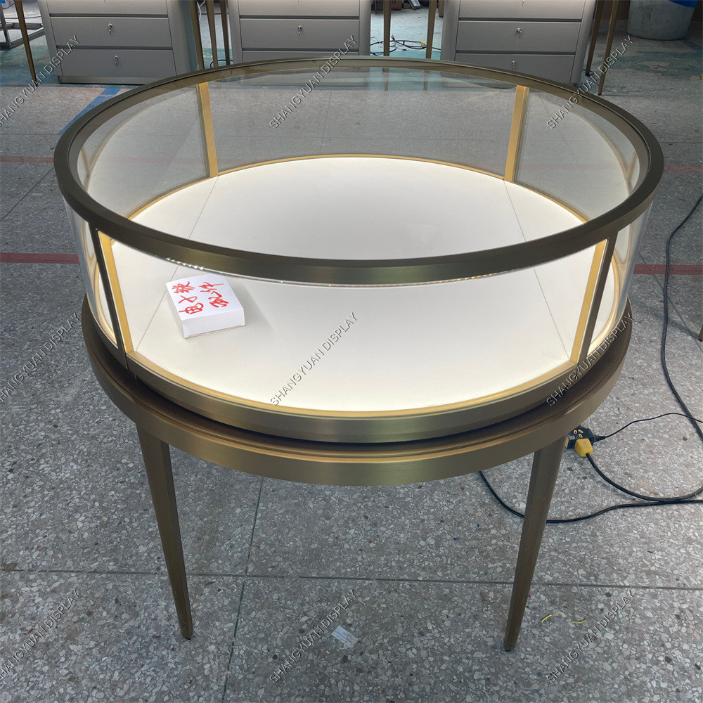 Round Jewelry Display Case