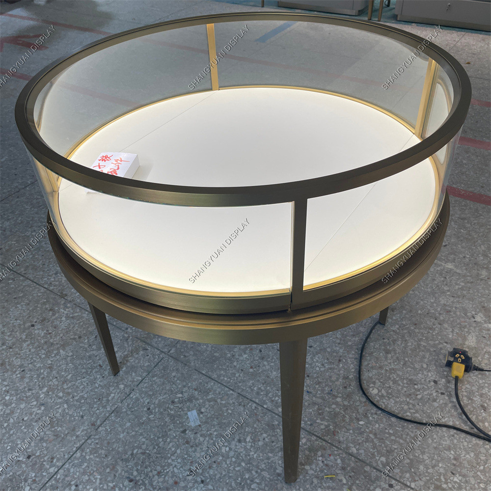 Round Jewelry Display Case