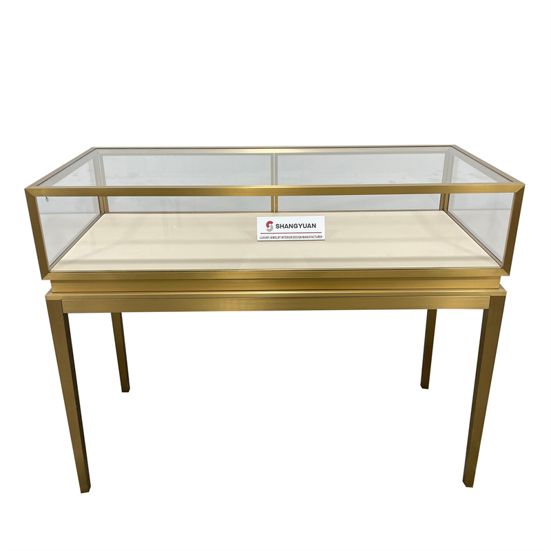 Modern Glass Jewelry Display Cases
