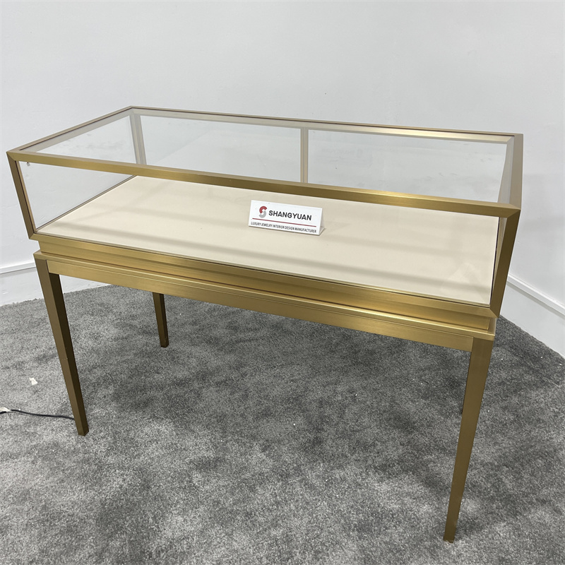 Modern Glass Jewelry Display Cases