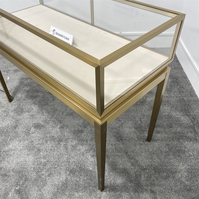 Modern Glass Jewelry Display Cases