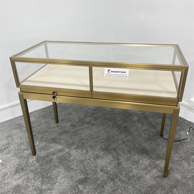 Modern Glass Jewelry Display Cases