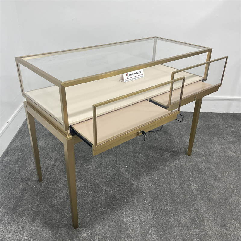 Modern Glass Jewelry Display Cases