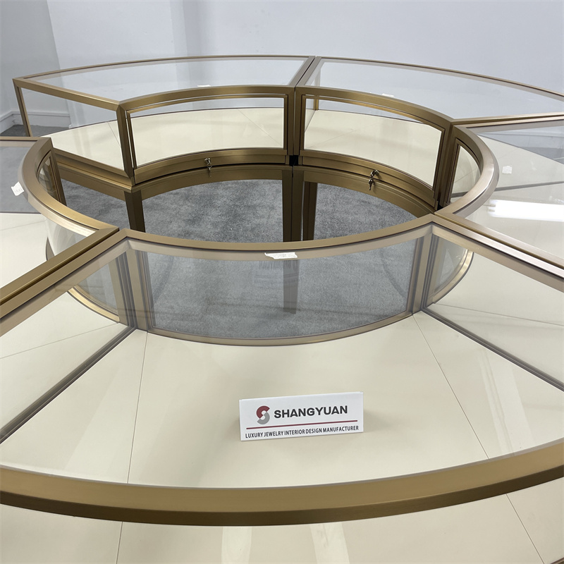 Round Jewelry Showcase Display