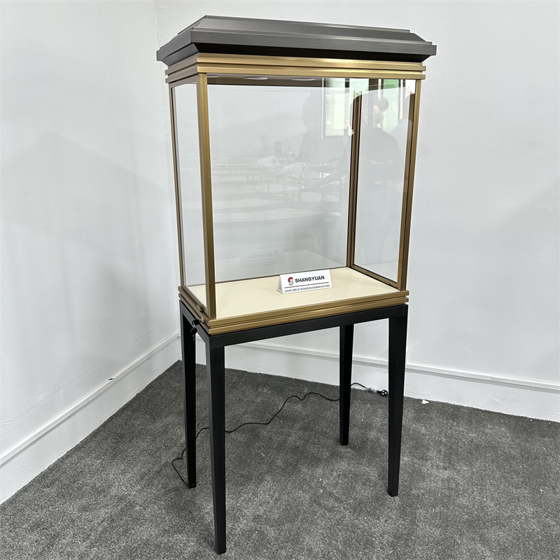 Black Painted Metal jewelry display cases