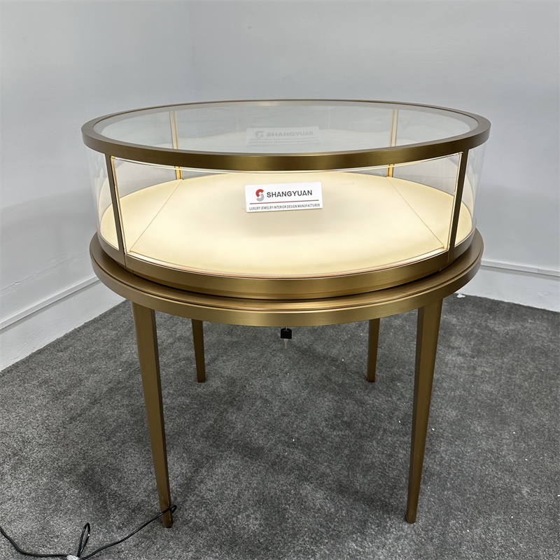 Circular Jewelry Display Cabinets