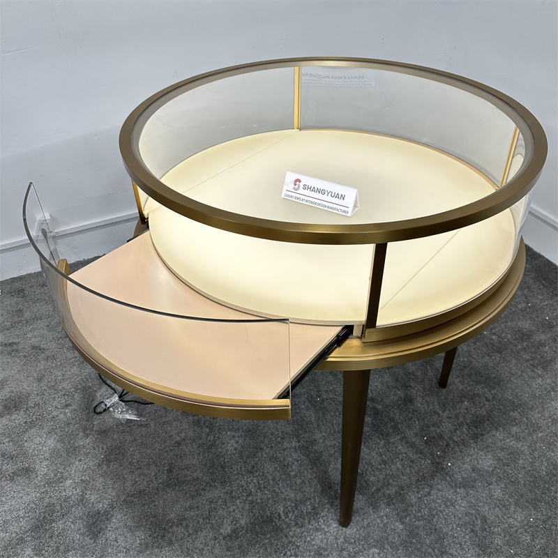 Circular Jewelry Display Cabinets