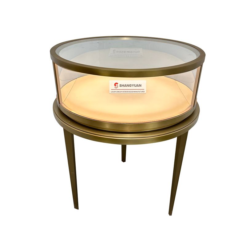Custom Round Jewelry Showcases