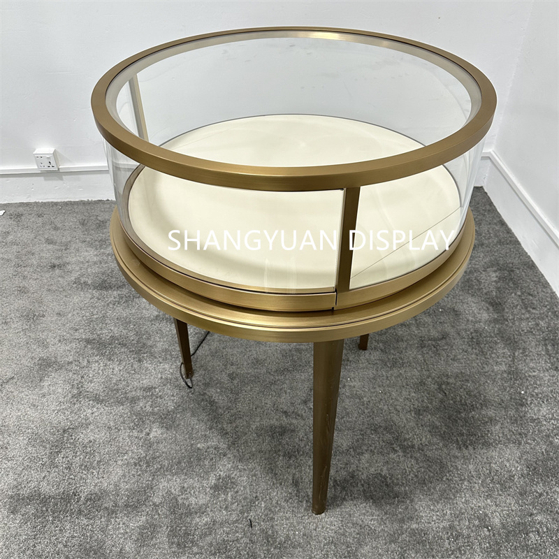 Custom Round Jewelry Showcases