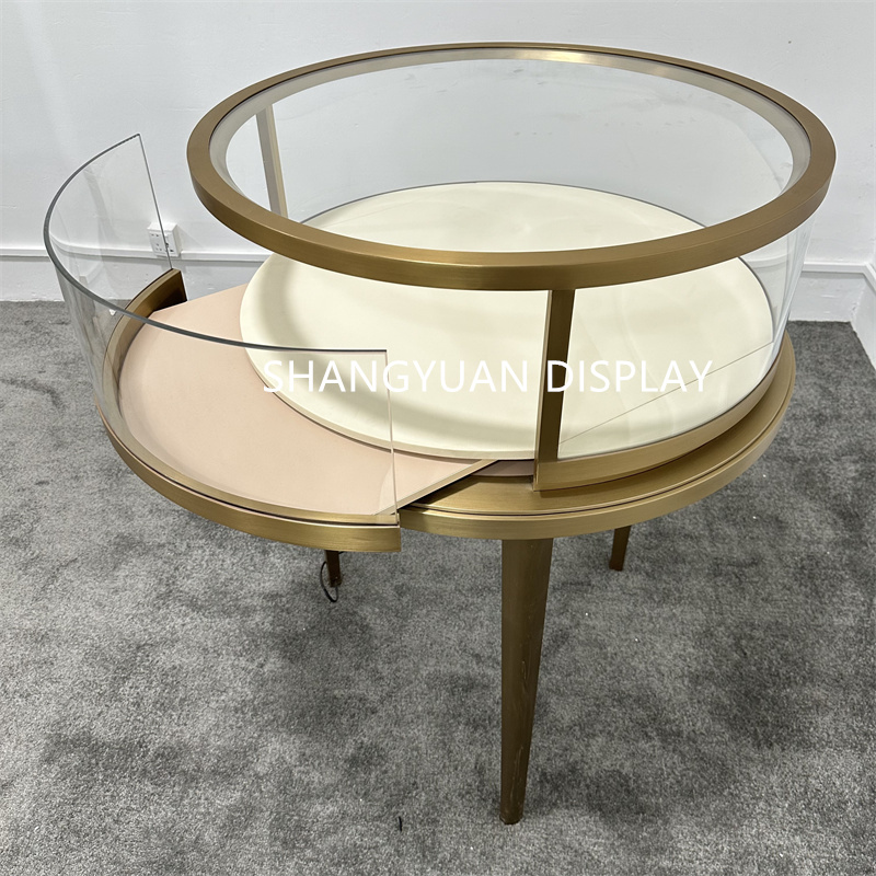 Custom Round Jewelry Showcases