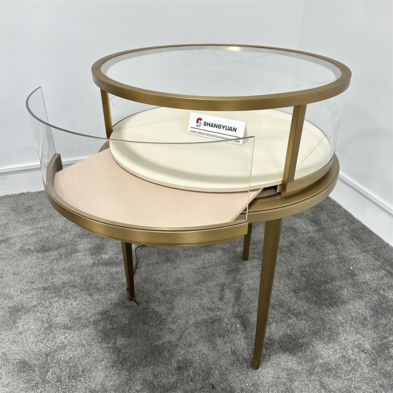Custom Round Jewelry Showcases