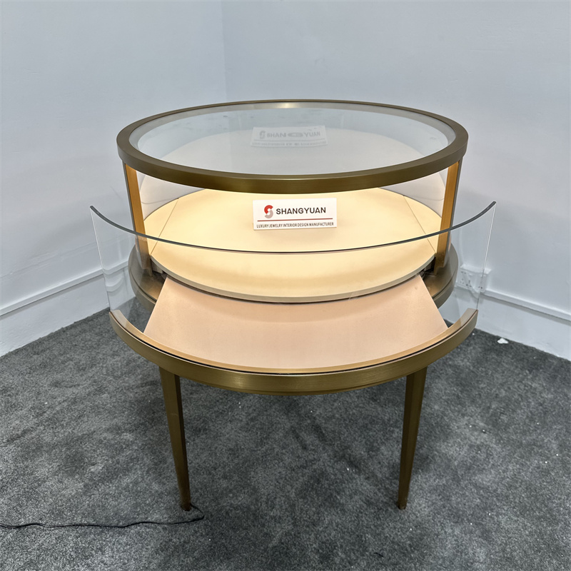 Custom Round Jewelry Showcases