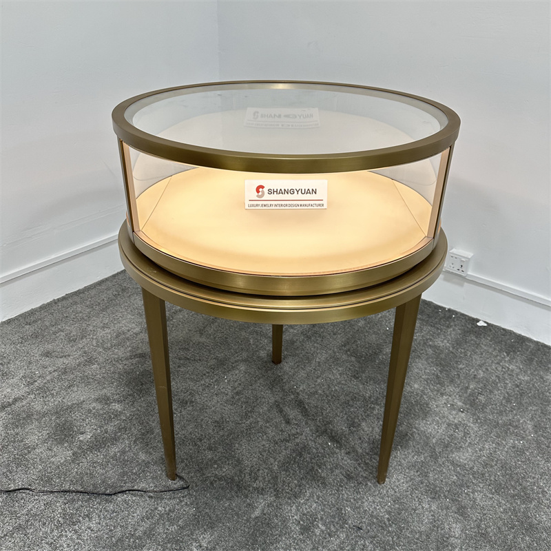 Custom Round Jewelry Showcases