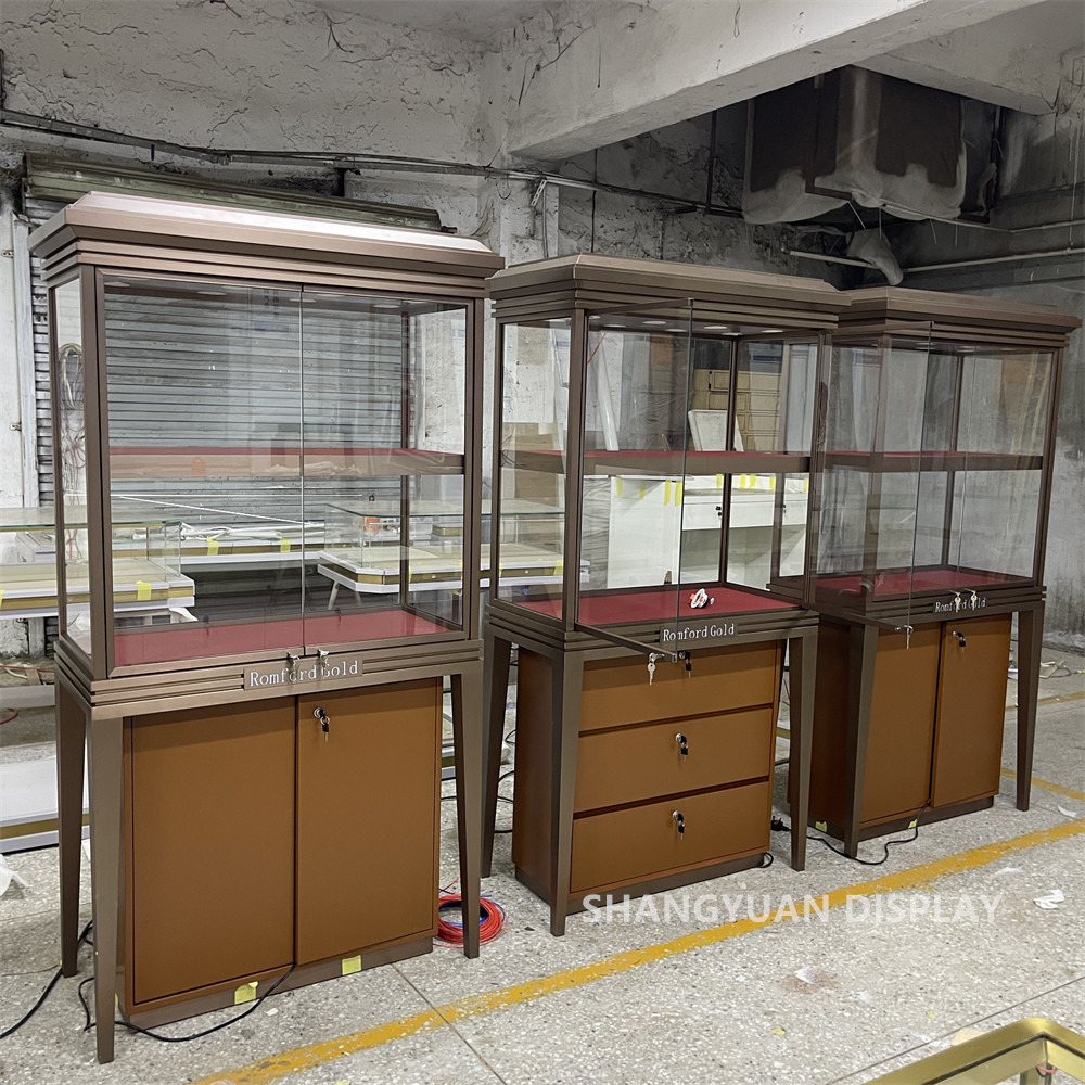 Multi-layer Glass Jewelry Display Cabinet