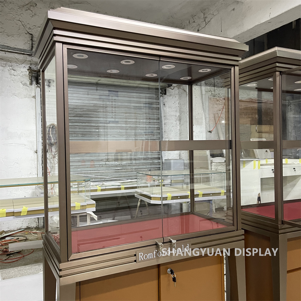 Multi-layer Glass Jewelry Display Cabinet