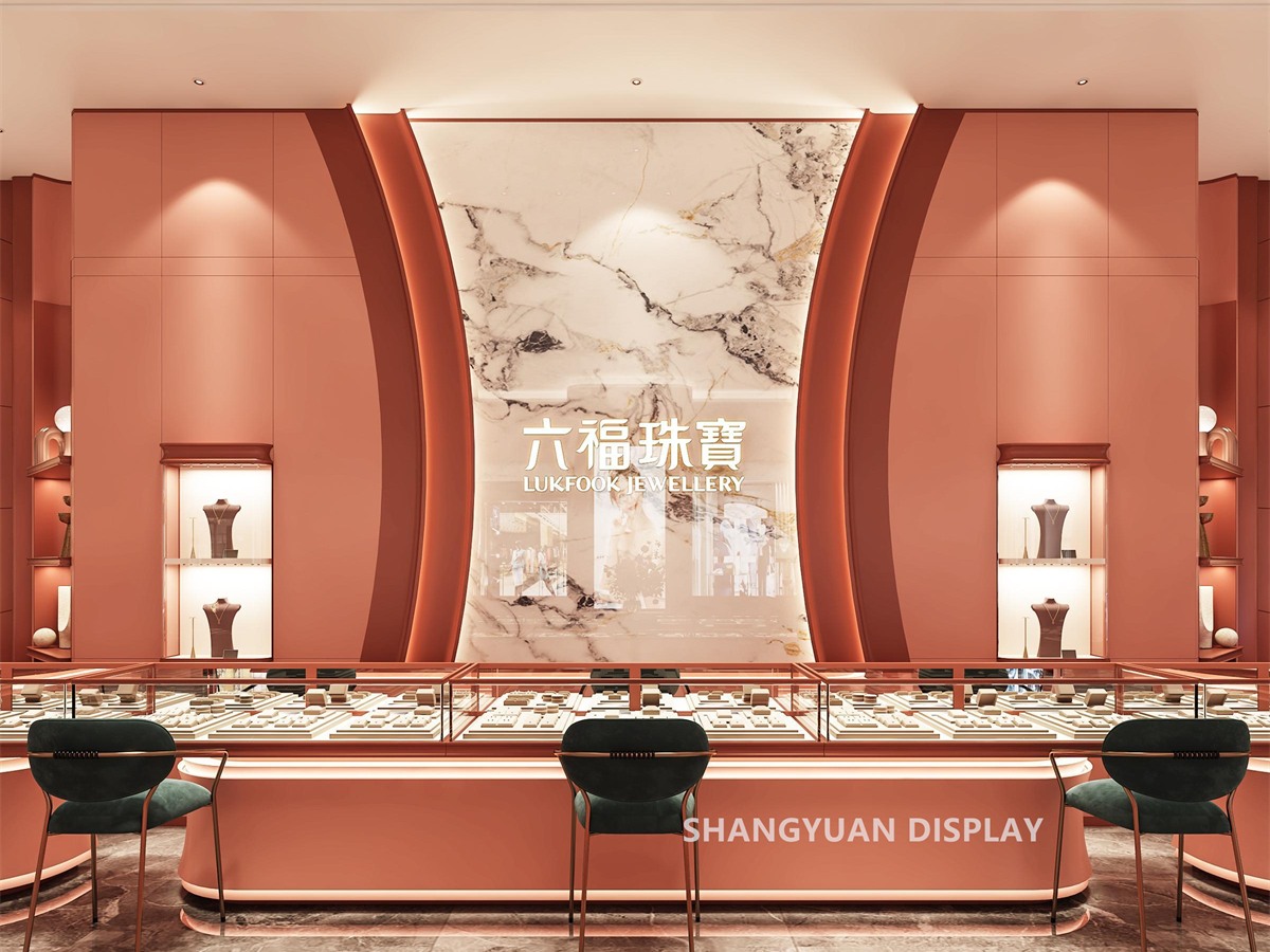 China Lukfook Jewelry Brand New Jewelry Shop Design Image