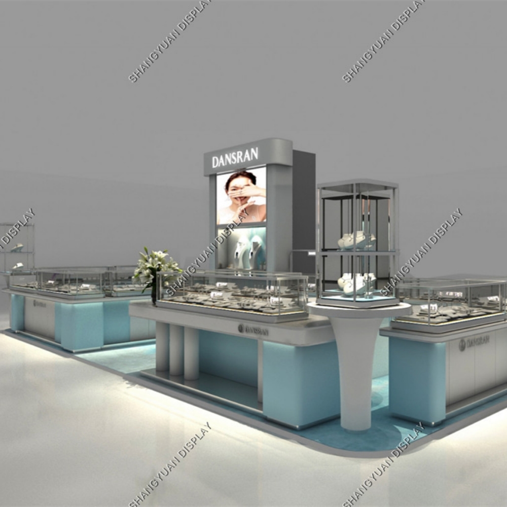 Mongolia DANSRAN jewelry kiosk design and customization