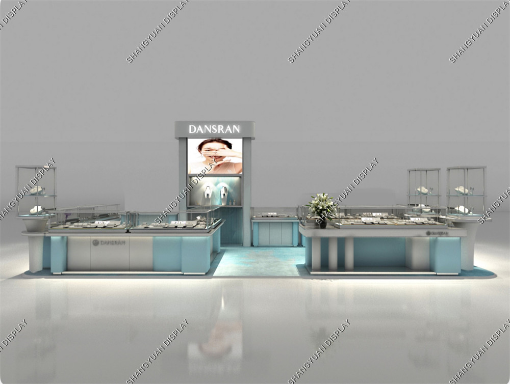 Mongolia DANSRAN jewelry kiosk design and customization
