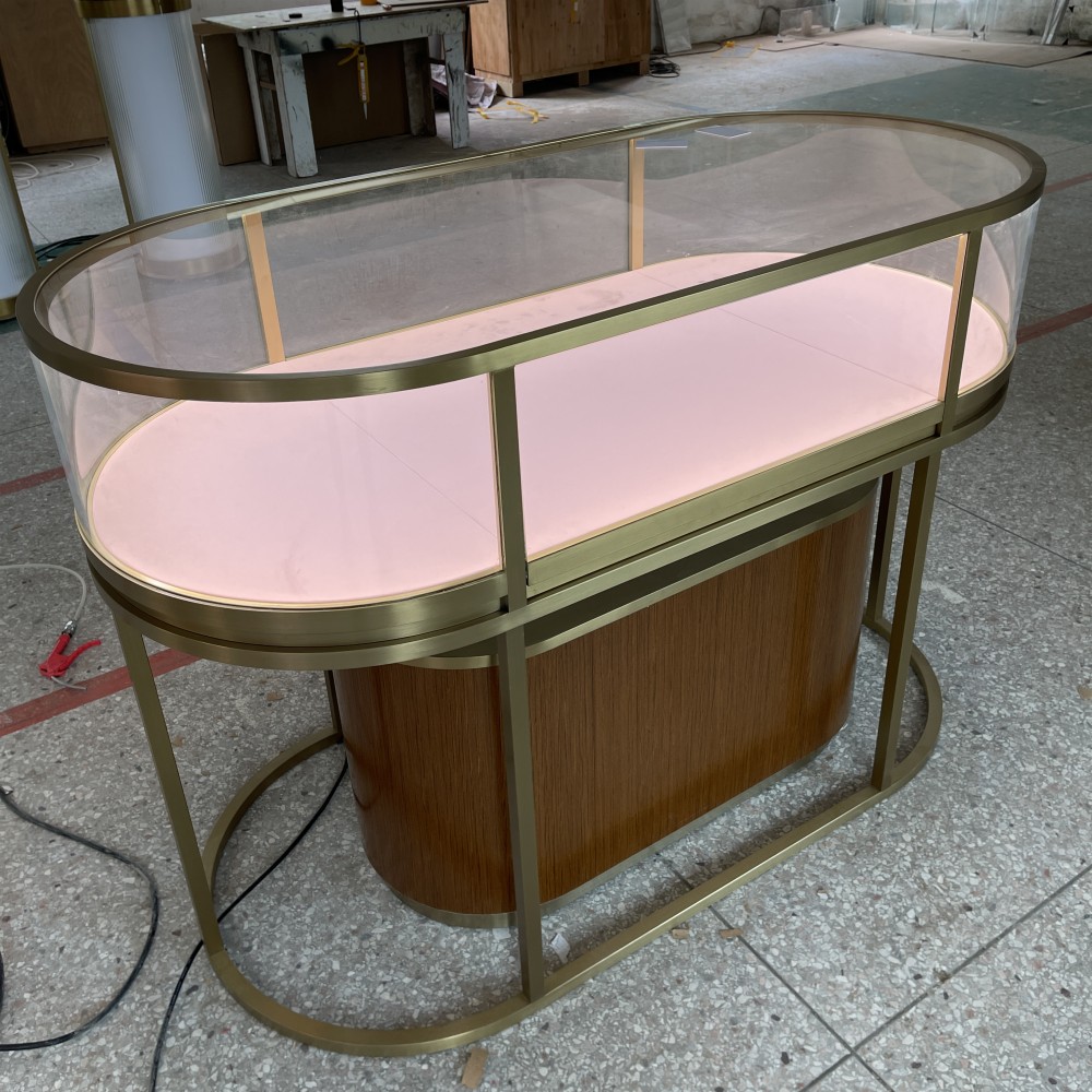 Wood Grain Jewellery Display Counter 