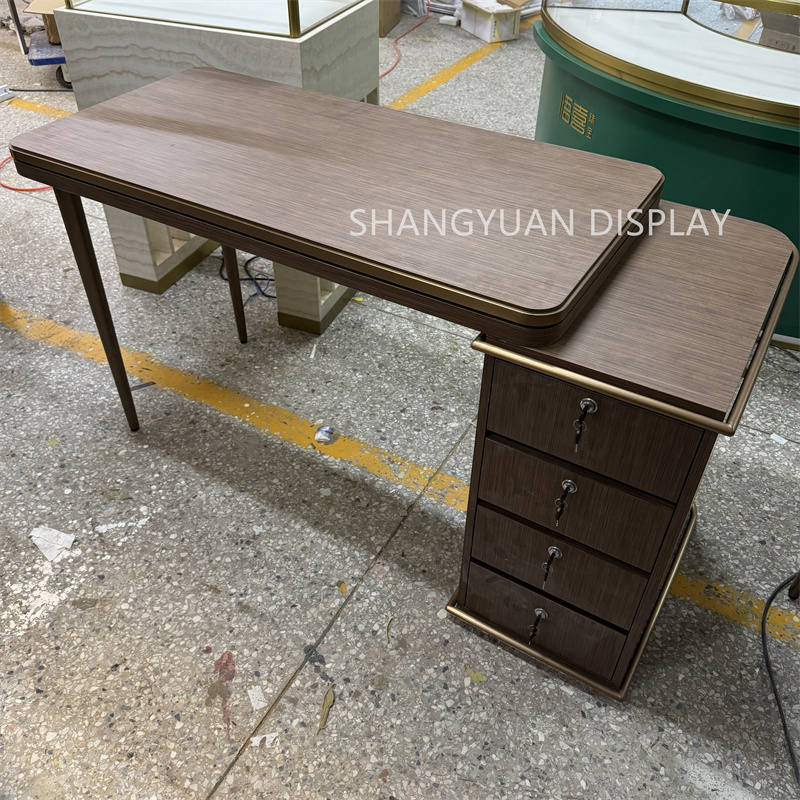 Wood Grain Paint Jewelry Display Table