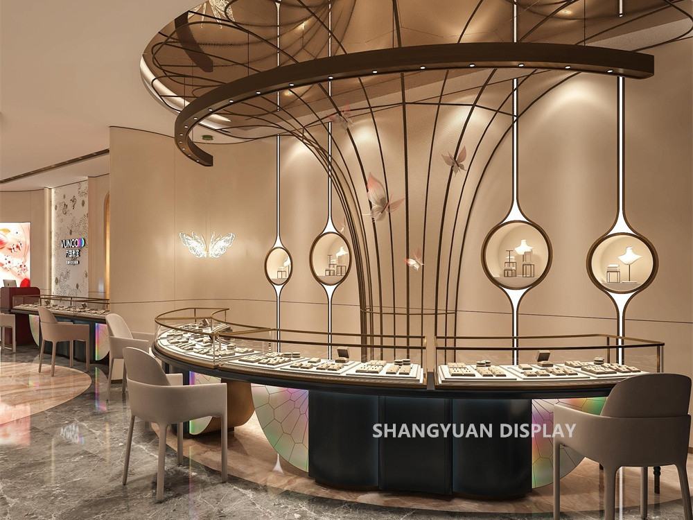 VUNCO Colored Gemstone Personalized Retail Jewelry Shop Design