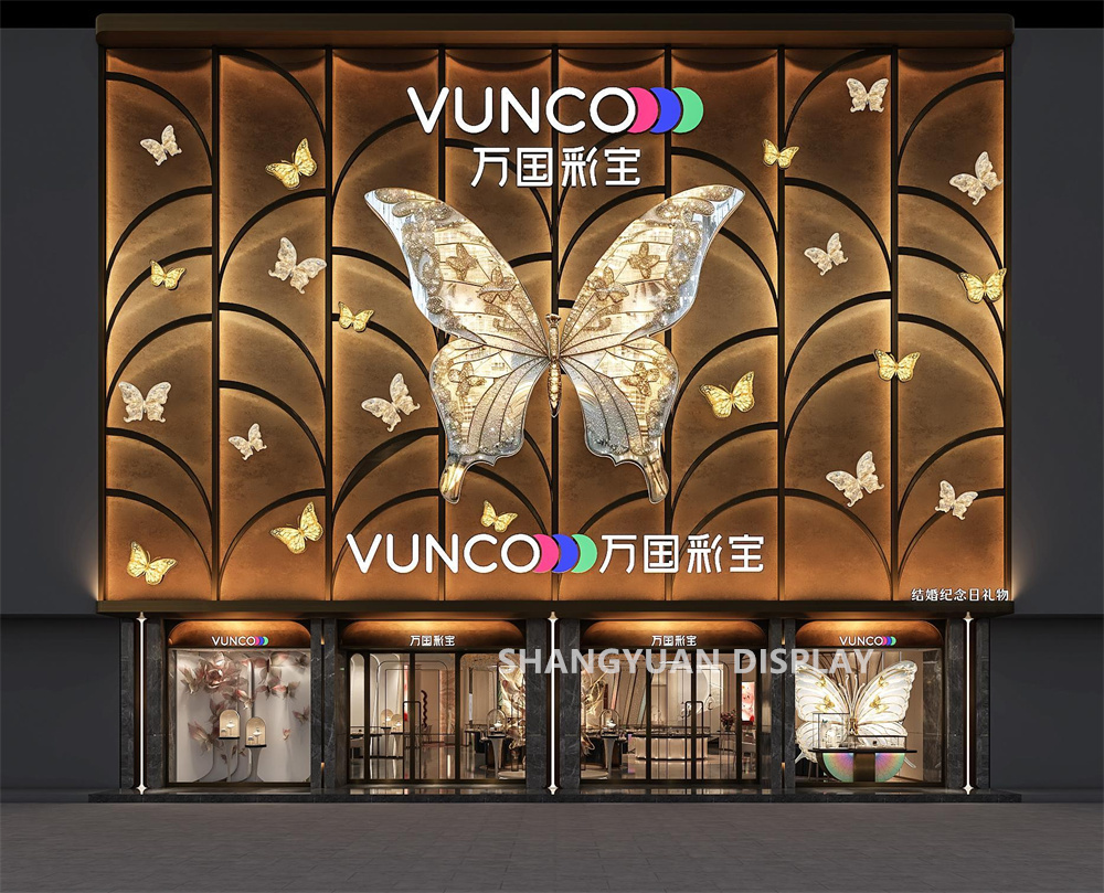 VUNCO Colored Gemstone Personalized Retail Jewelry Shop Design