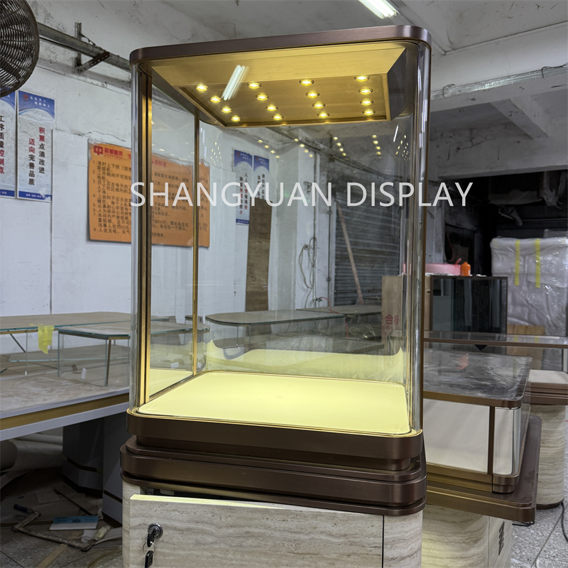 Arc Glass Jewelry Display Case