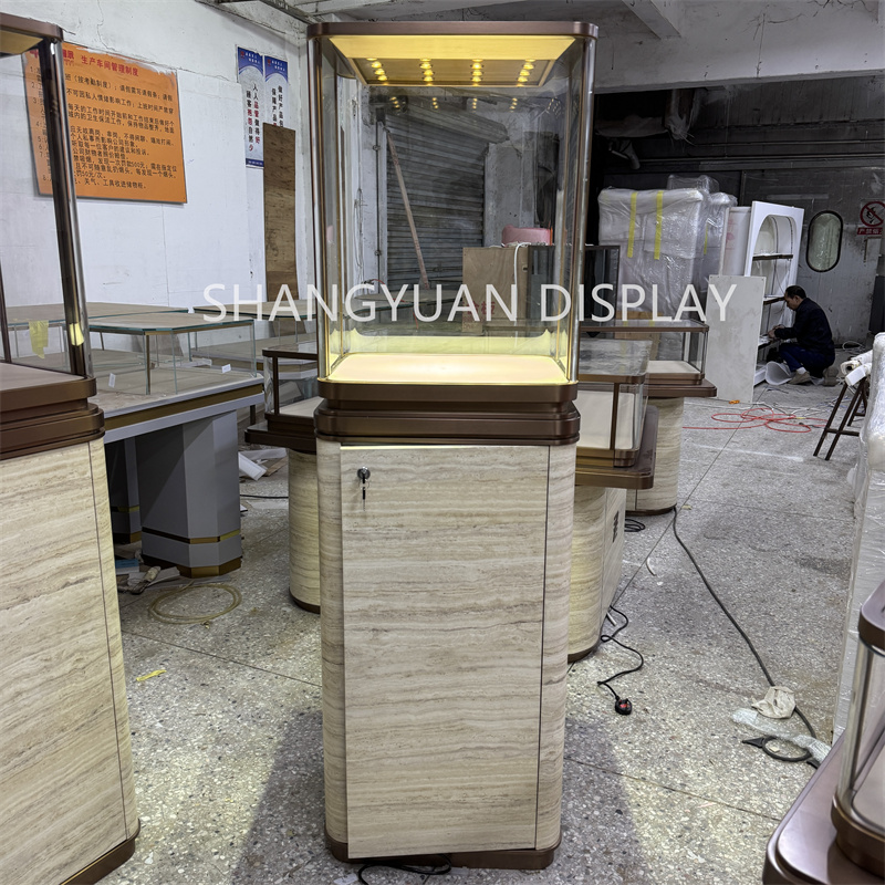 Arc Glass Jewelry Display Case