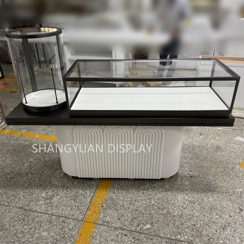  White Wood Custom Jewelry Showcases