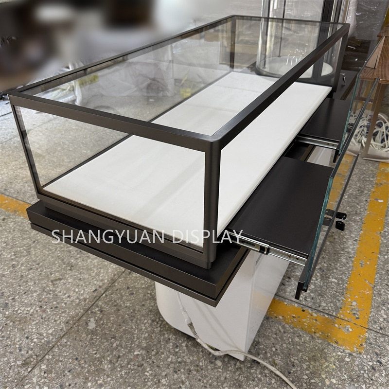  White Wood Custom Jewelry Showcases