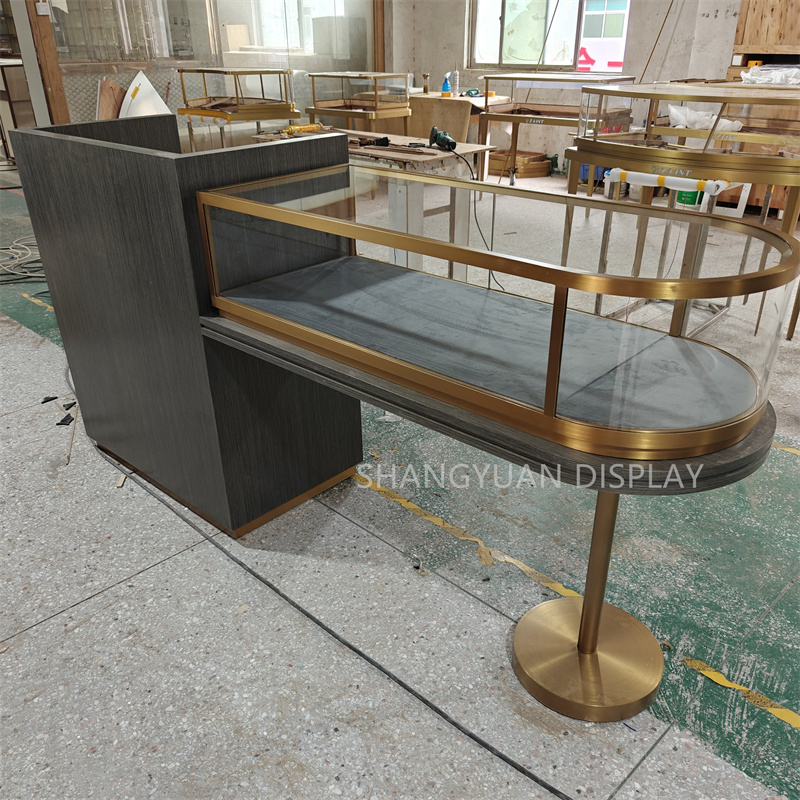 Arc Glass Jewelry Showcase Display