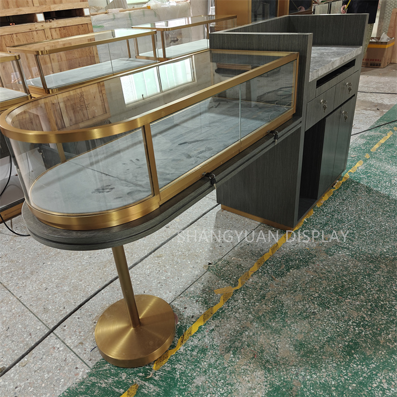 Arc Glass Jewelry Showcase Display
