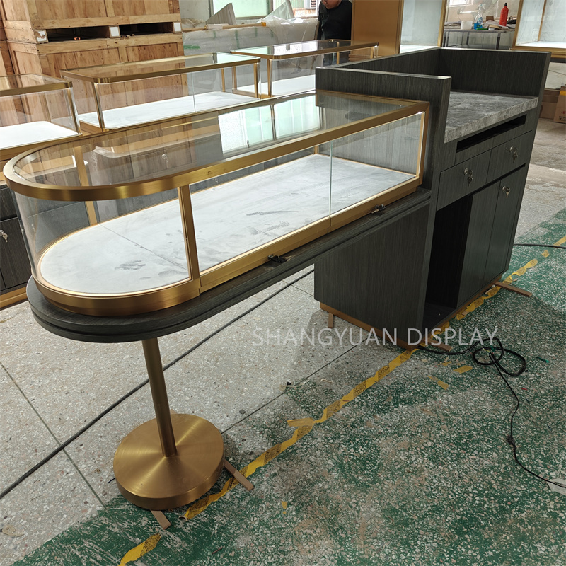 Arc Glass Jewelry Showcase Display