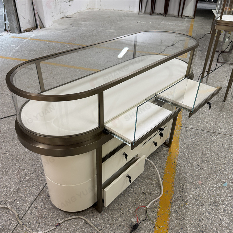 Classic Glass Jewelry Display Table